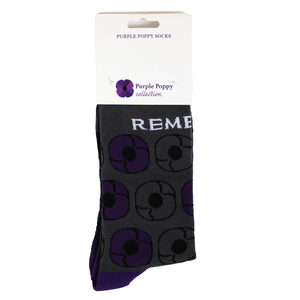 Purple Poppy Socks