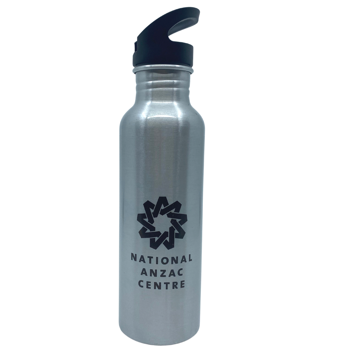 Water Bottle 750ml S/Steel National ANZAC Centre Logo The Forts Store