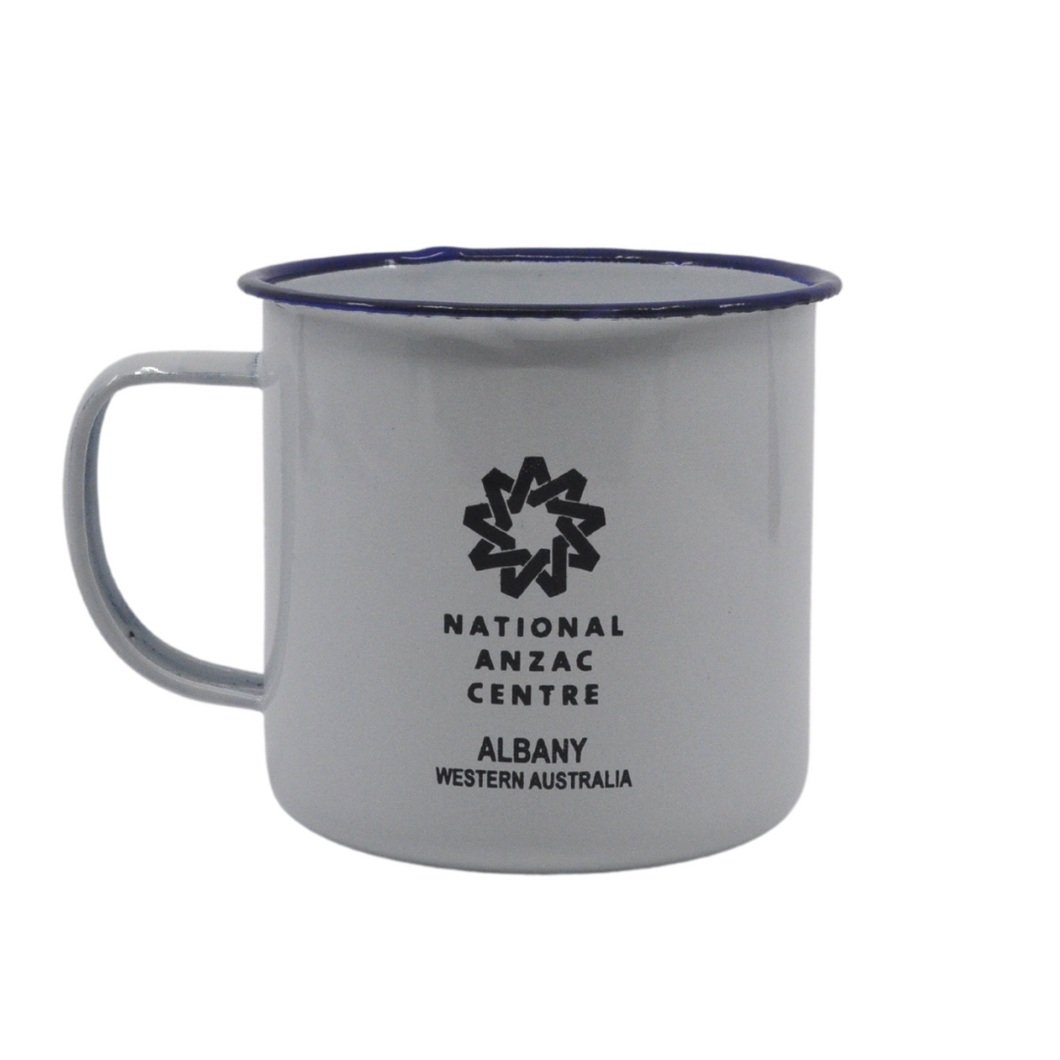 Mug Enamel National Anzac Centre 9cm