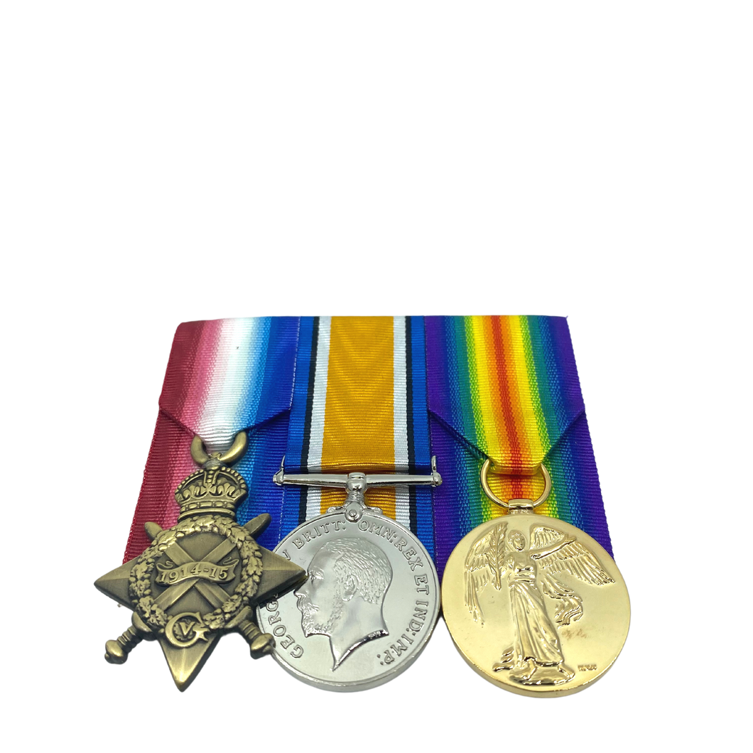 Medals WW1 Trio Court Mounted